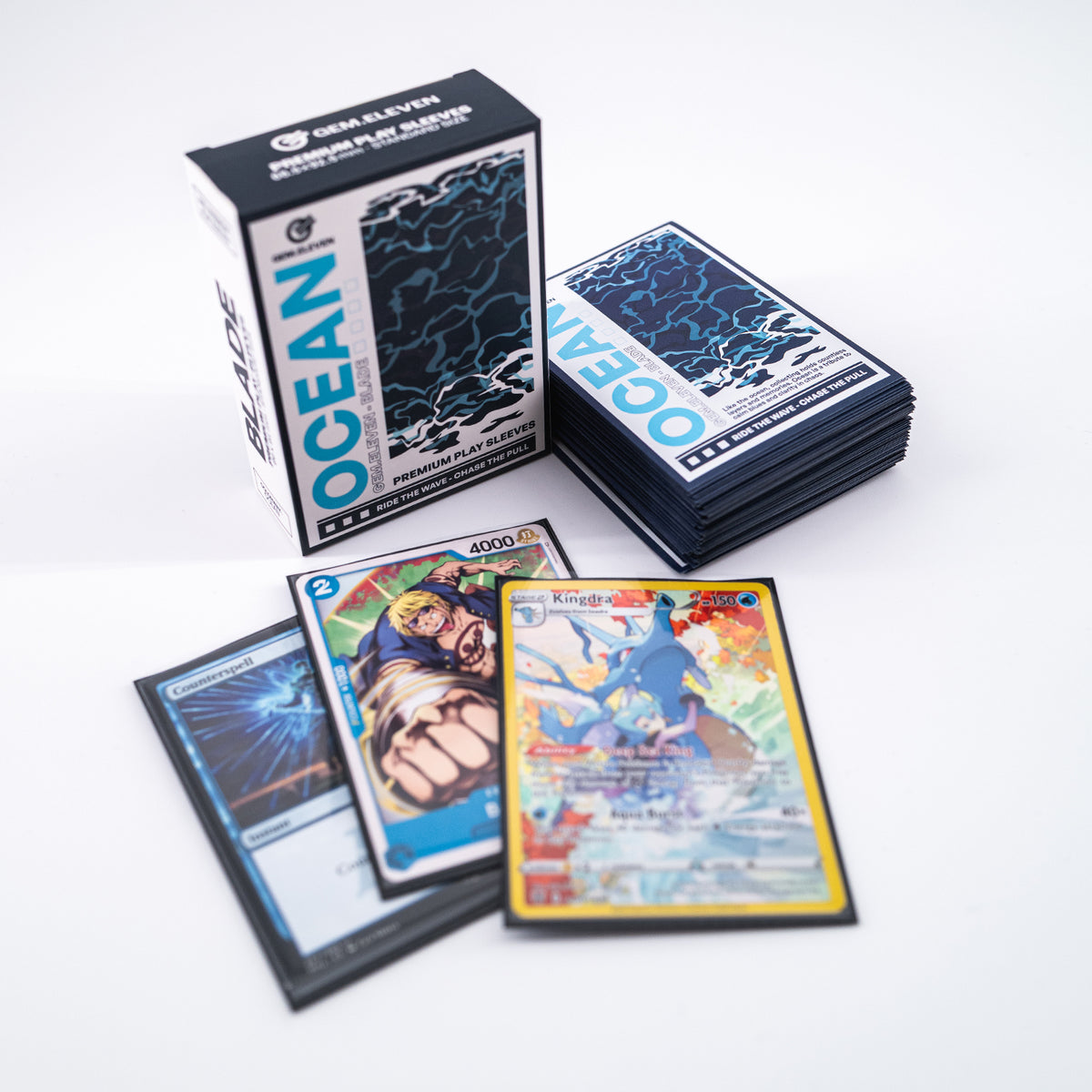 Blade Ocean – Premium TCG Play Sleeves – 100 Standard-Size Sleeves - PokéPrinz