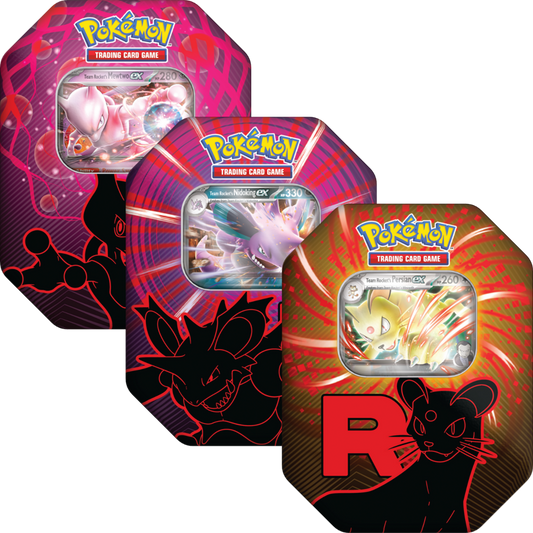 Pokémon Team Rocket Tin - 3 Varianten