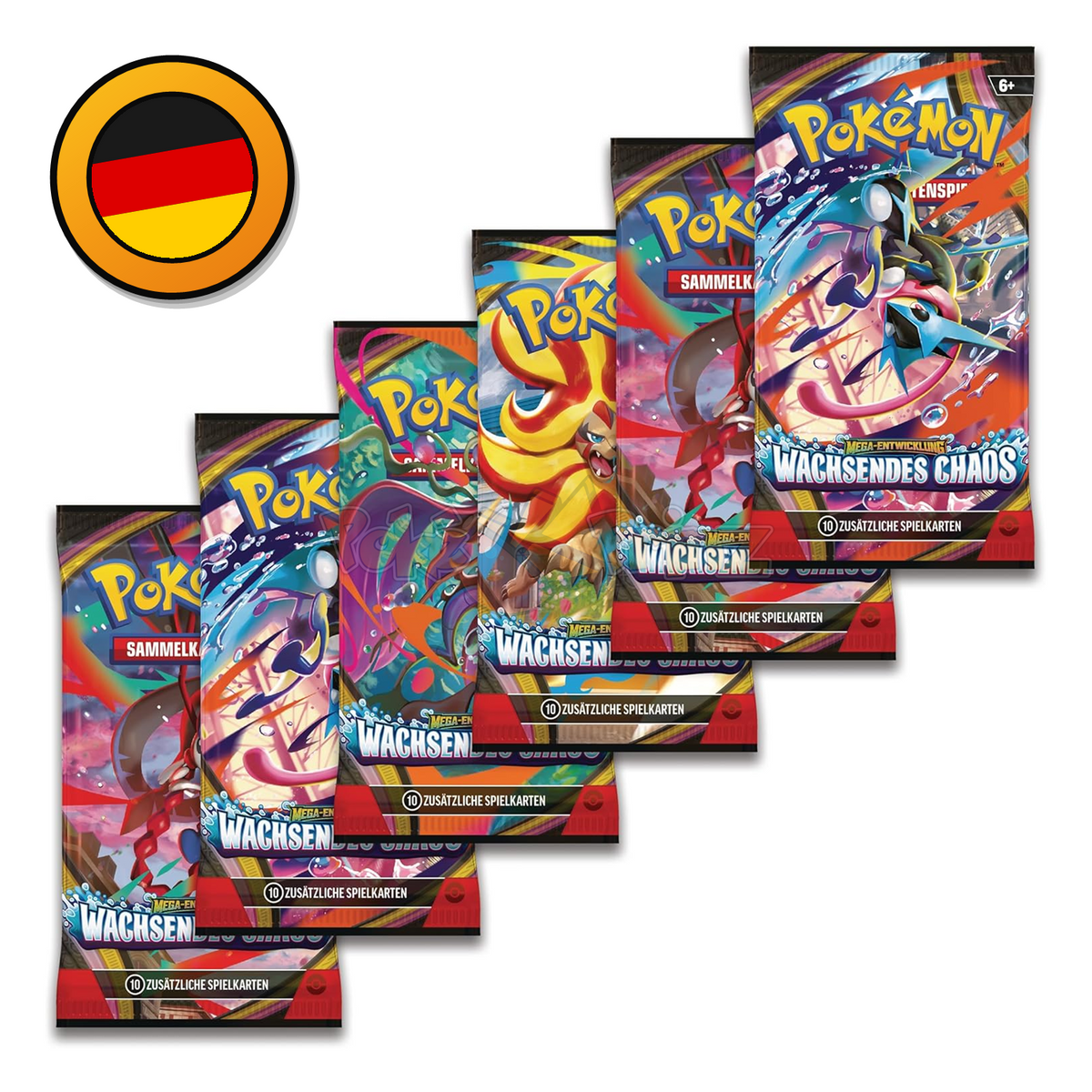 Pokémon Booster Pack – Wachsendes Chaos Deutsch | Sealed OVP