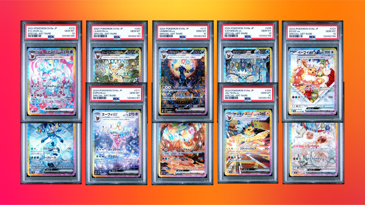 PSA 10 Sequential Terastal Festival Eeveelution SAR Komplett Set Japanisch