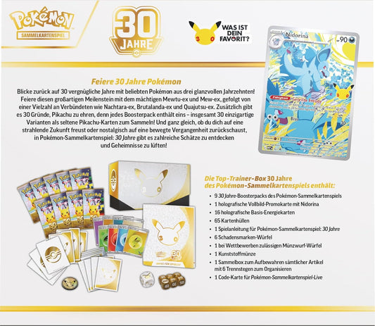 Pokémon Top-Trainer-Box – 30 Jahre Jubiläum Deutsch | Sealed OVP - PokéPrinz