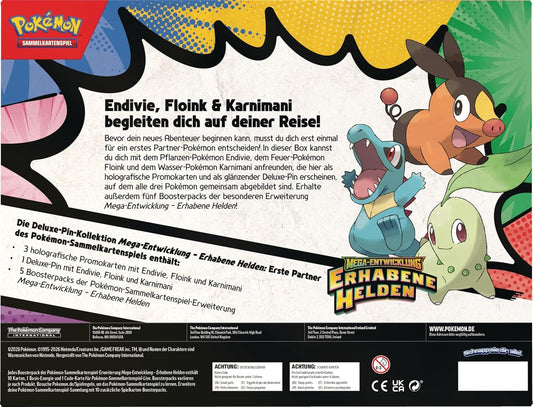 Pokémon TCG: Erhabene Helden – Deluxe-Pin-Kollektion: Erste Partner (Deutsch) - PokéPrinz