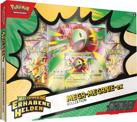 (Pre Order) Pokémon Erhabene Helden: Mega-ex-Kollektion – Mega-Flambirex-ex / Mega-Impergator-ex / Mega-Meganie-ex | OVP - PokéPrinz