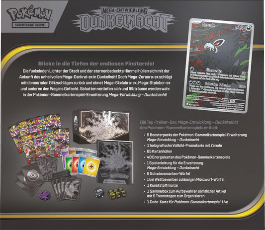 Pokémon TCG: Mega-Entwicklung Dunkelnacht Top-Trainer-Box | Deutsch Sealed