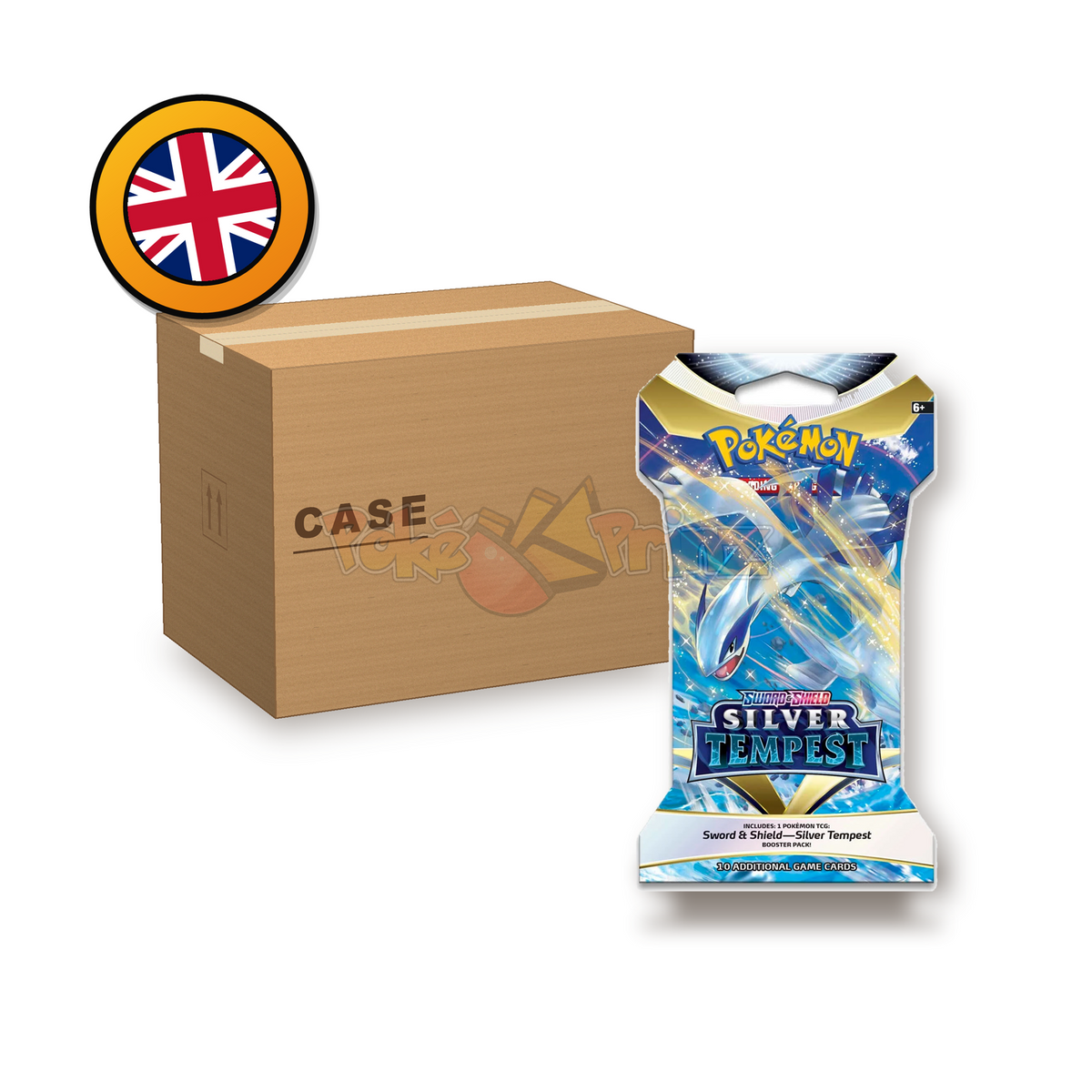 Pokémon TCG: Silver Tempest Sleeved Booster Case – 24 Booster (Englisch) – Sealed OVP (dB)