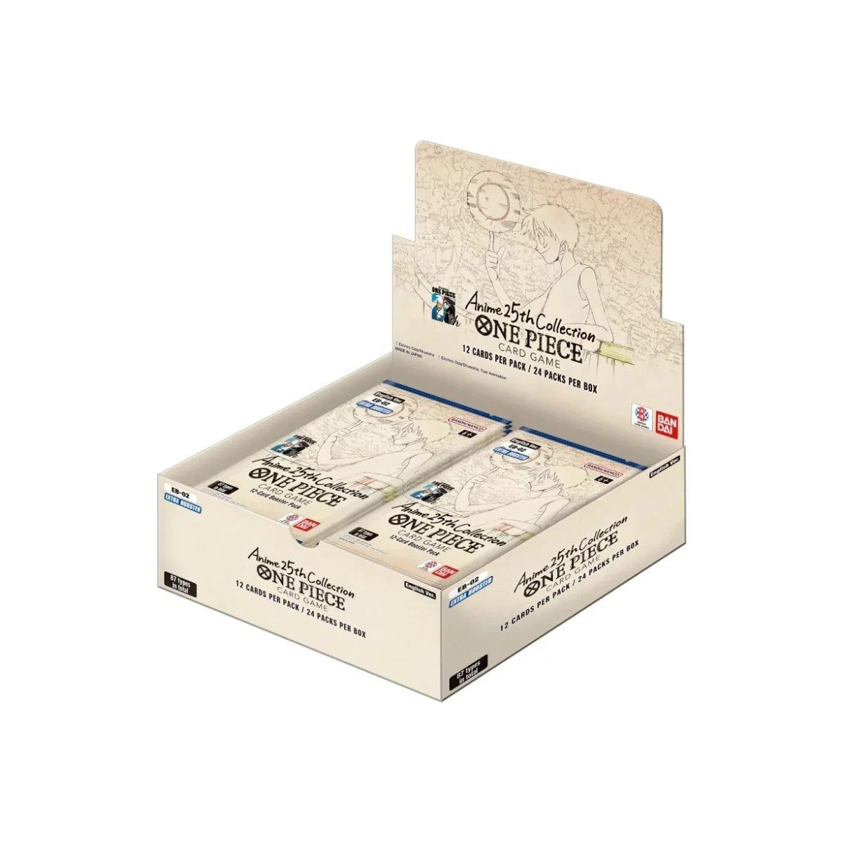 One Piece Card Game - Anime 25th Collection Booster Display (EB02) - Englisch