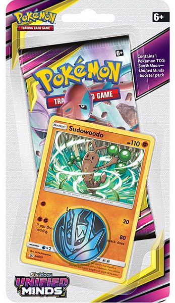 Pokemon Unified Minds Checklane Blister Pikachu & Sudowoodo