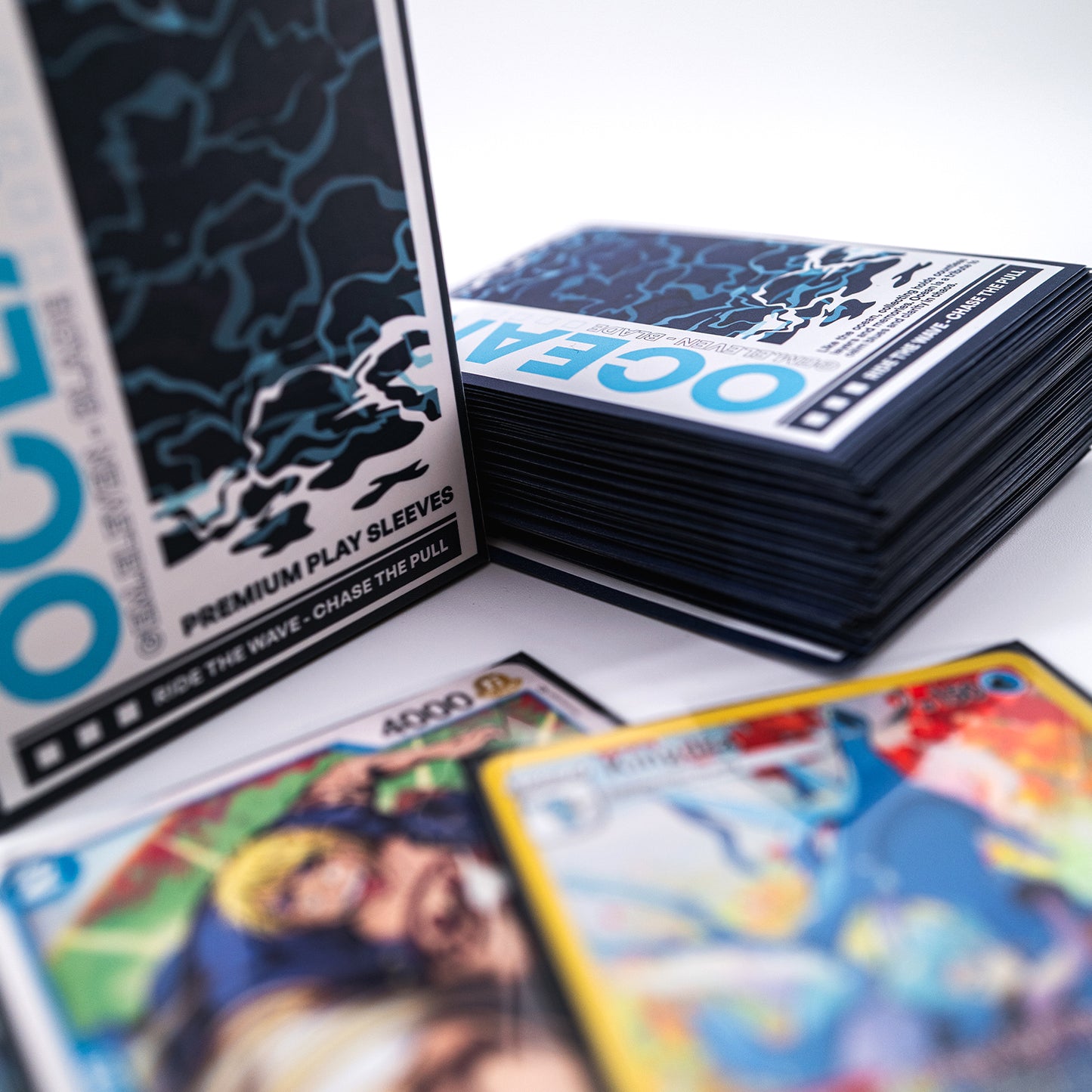 Blade Ocean – Premium TCG Play Sleeves – 100 Standard-Size Sleeves - PokéPrinz