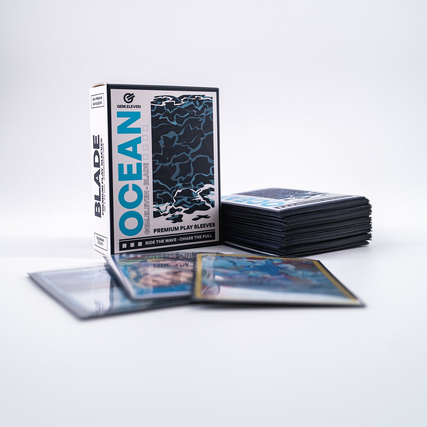 Blade Ocean – Premium TCG Play Sleeves – 100 Standard-Size Sleeves - PokéPrinz