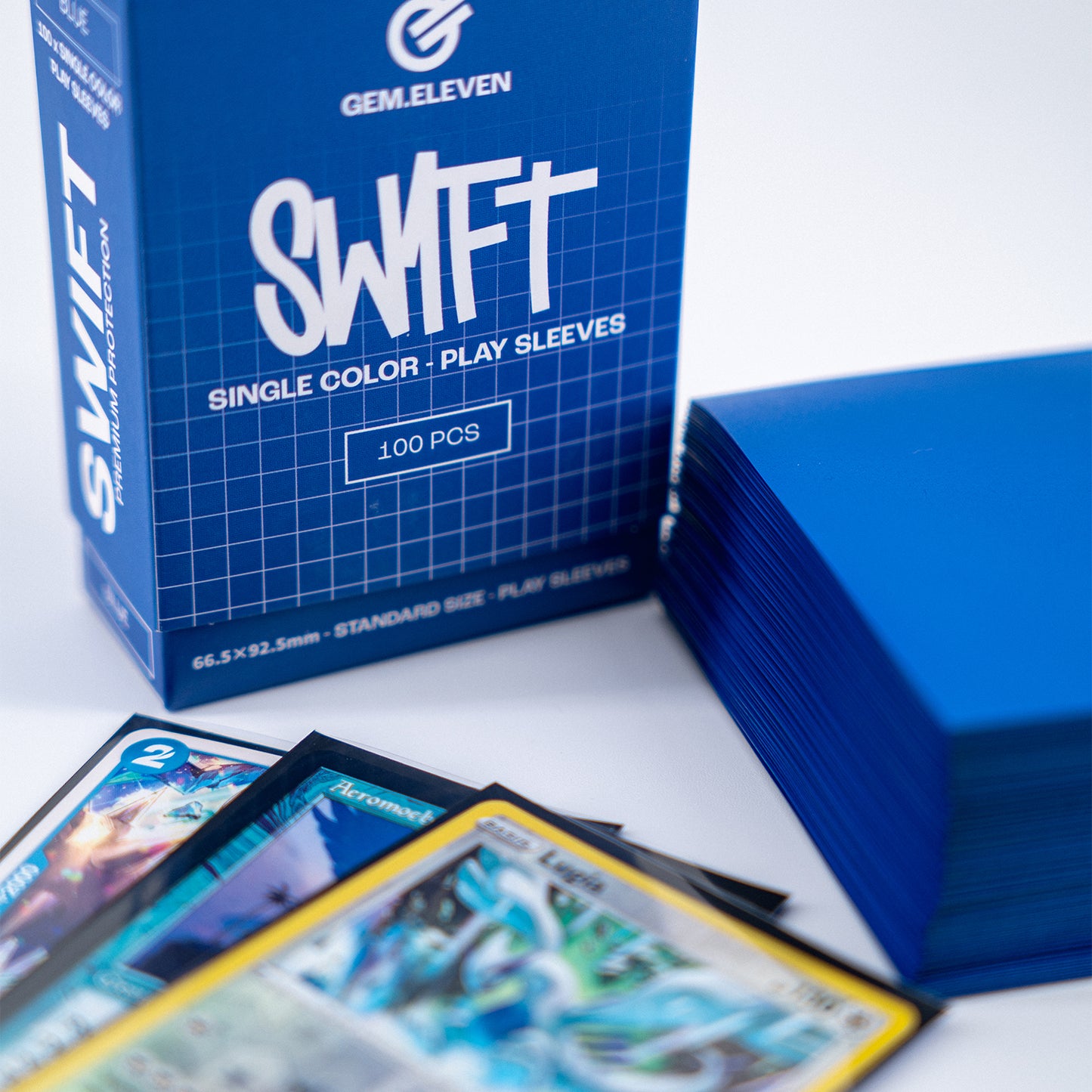 Gem.Eleven Swift Play Sleeves – 100 Karten – Standard TCG-Schutz - PokéPrinz