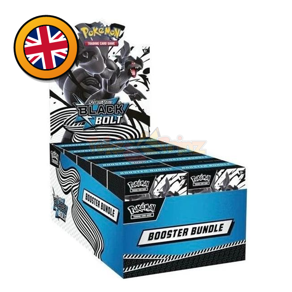 Pokémon TCG: Karmesin & Purpur – Black Bolt Booster Bundle Display (10 Bundles / 60 Packs) – Englisch – Sealed OVP (dB)