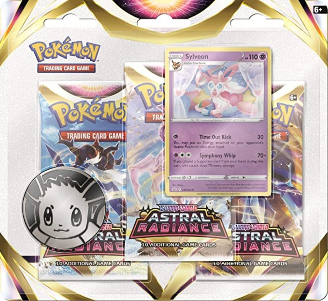 Pokemon Sword & Shield Astral Radiance 3 - Pack Blister - Englisch