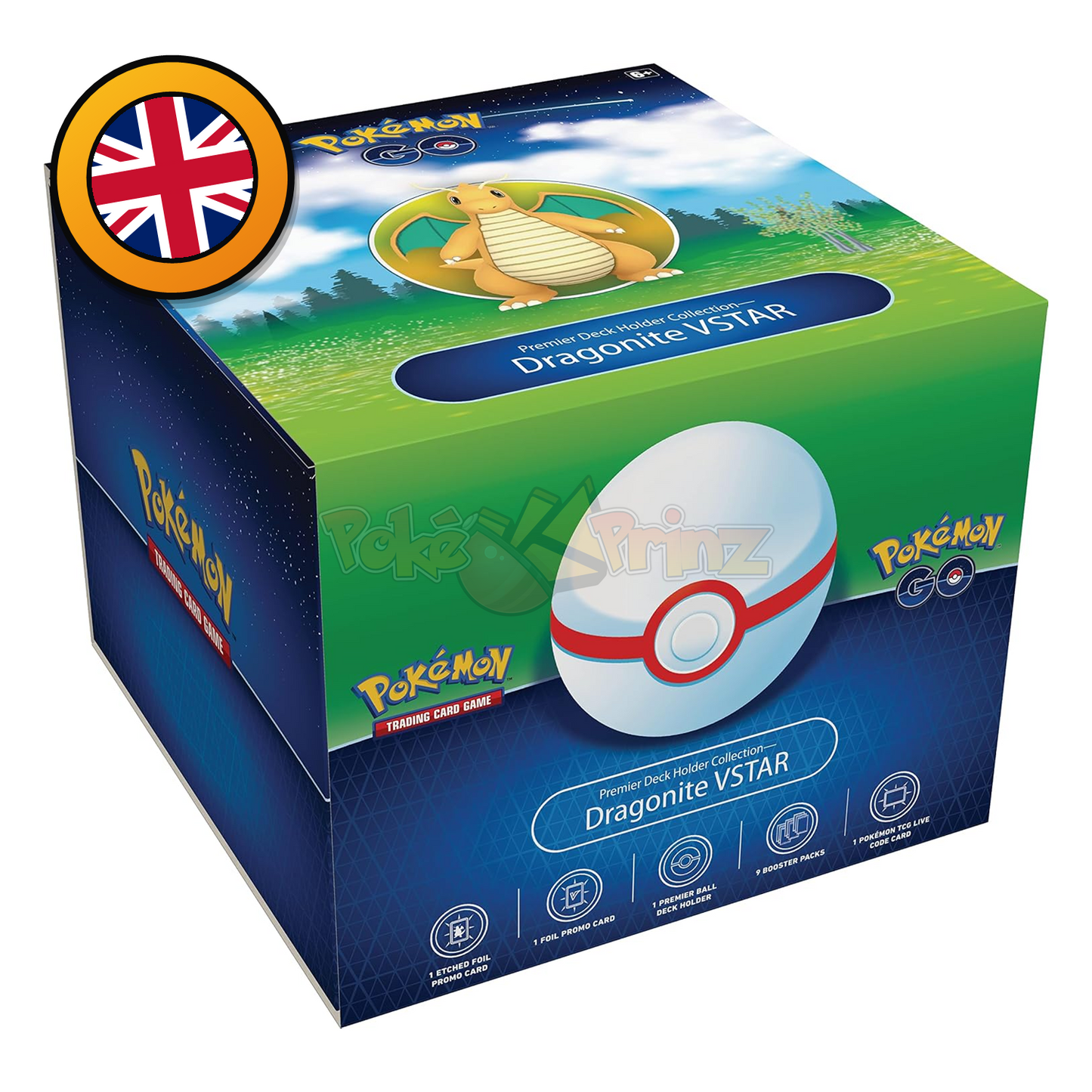 Pokémon GO Premier Deck Holder Collection Dragonite VSTAR (Englisch) – Special Box Sealed OVP