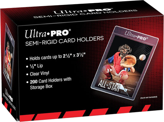 Ultra Pro Semi-Rigid Card Holders 1/2" Lip 200er Box (200 Kartenhüllen)