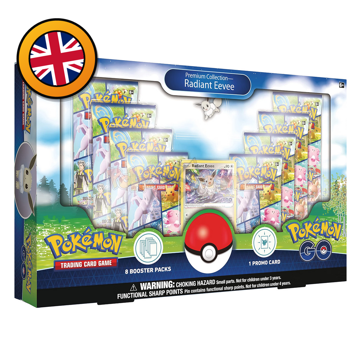 Pokémon TCG: Pokémon GO Premium Collection Radiant Eevee (Englisch) – Sealed OVP (dB)