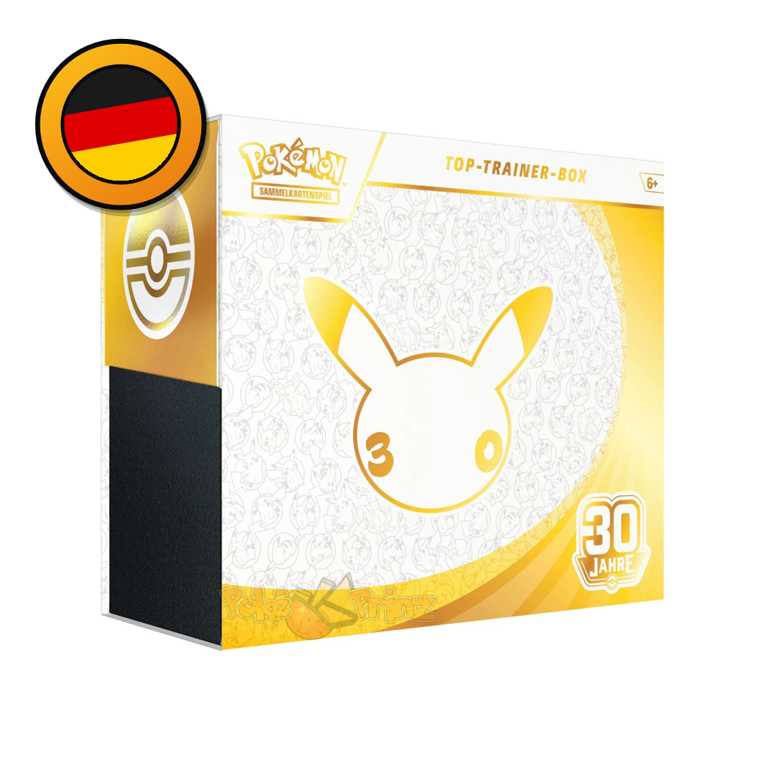 Pokémon Top-Trainer-Box – 30 Jahre Jubiläum Deutsch | Sealed OVP
