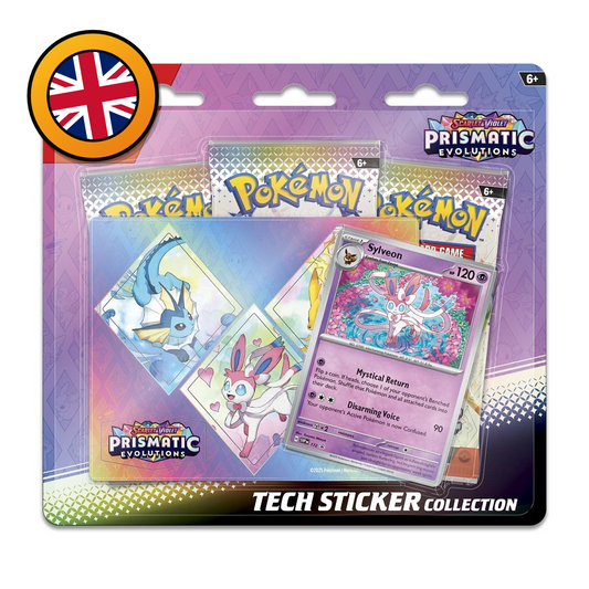 Pokémon TCG: Scarlet & Violet – Prismatic Evolutions Tech Sticker Collection (Englisch)
