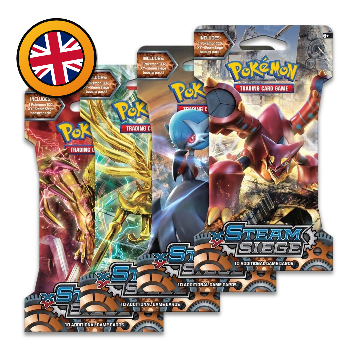 Pokémon TCG: XY – Steam Siege Sleeved Booster (Englisch)