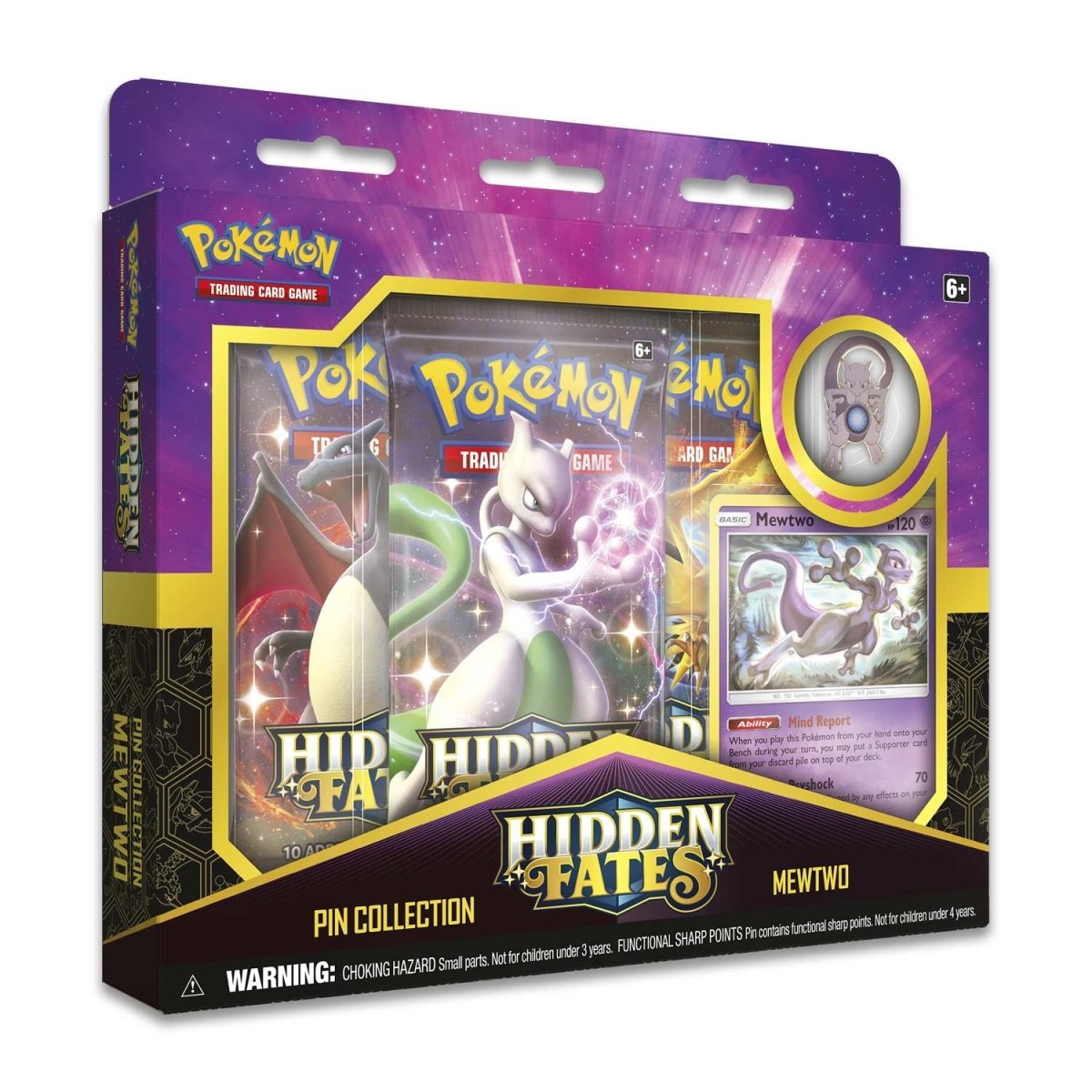 Pokémon TCG: Hidden Fates Pin Collection – Mew & Mewtwo - PokéPrinz