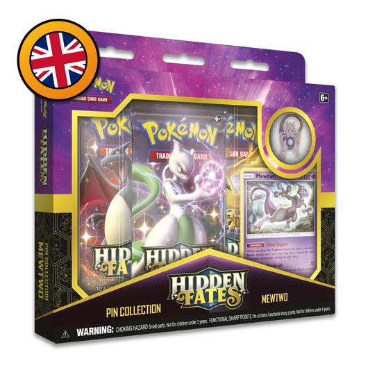 Pokémon TCG: Hidden Fates Pin Collection / Display – Mew & Mewtwo