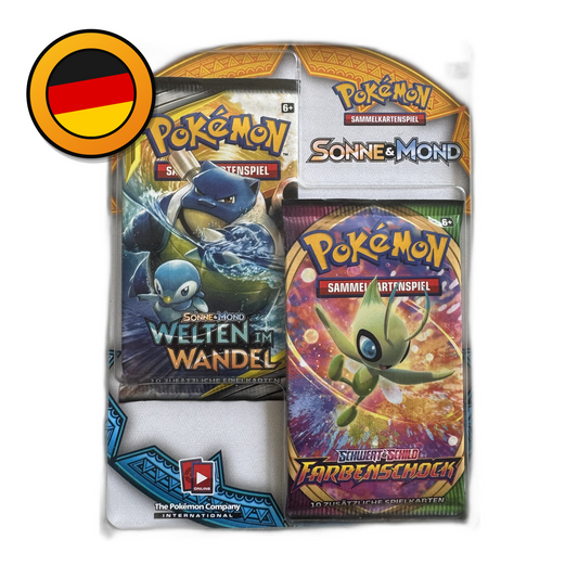 Pokémon TCG: 2er Blister – Welten im Wandel & Farbenschock (Deutsch)