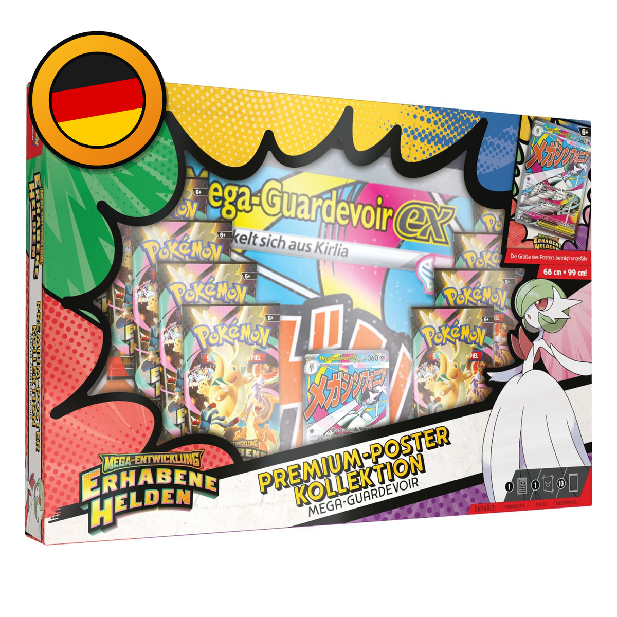 Pokémon TCG: Mega-Entwicklung – Erhabene Helden Premium-Poster-Kollektion