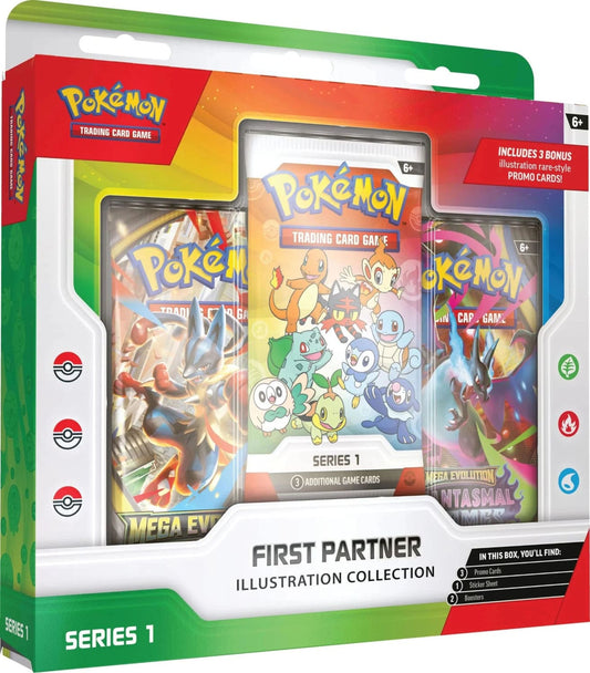 Pokémon First Partner Illustration Collection (Englisch) – Special Promo Box | Sealed OVP