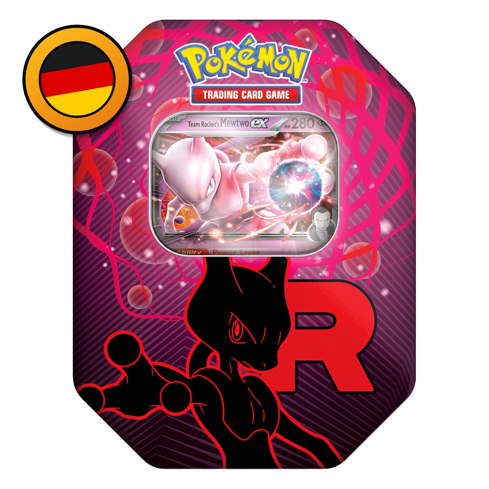 Pokémon Team Rocket Tin - Mewtu EX - Deutsch - PokéPrinz