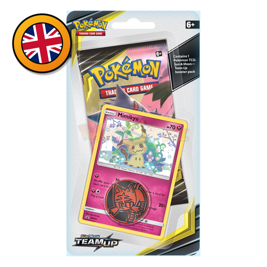Pokemon Team Up Checklane Blister Pikachu / Mimikyu - Englisch - PokéPrinz