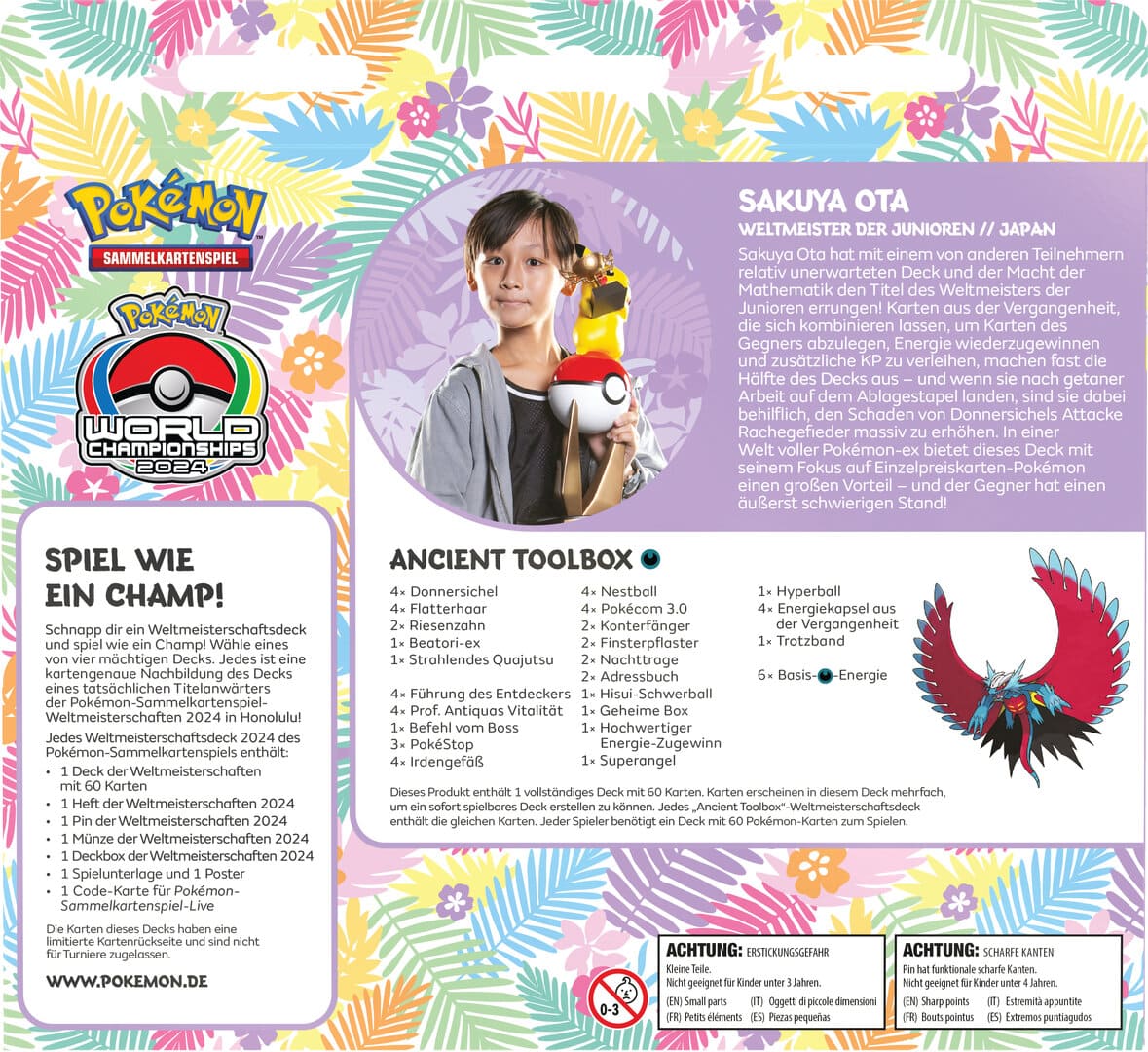 Pokemon Weltmeisterschaftsdecks 2024 Hawaii Honolulu