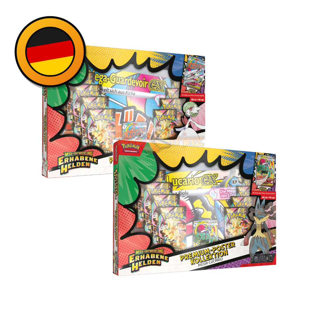 Pokémon TCG: Mega-Entwicklung – Erhabene Helden Premium-Poster-Kollektion