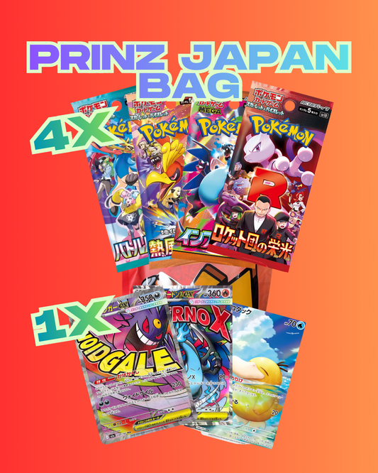 Pokemon Prinz Japan Bag (Booster + Einzelkarte)