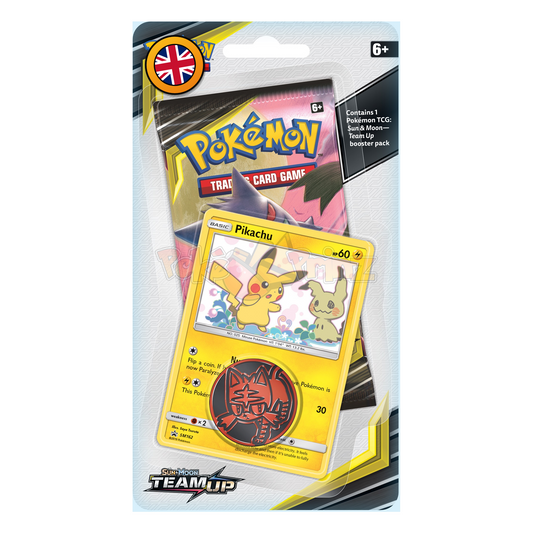 Pokemon Team Up Checklane Blister Pikachu / Mimikyu - Englisch - PokéPrinz