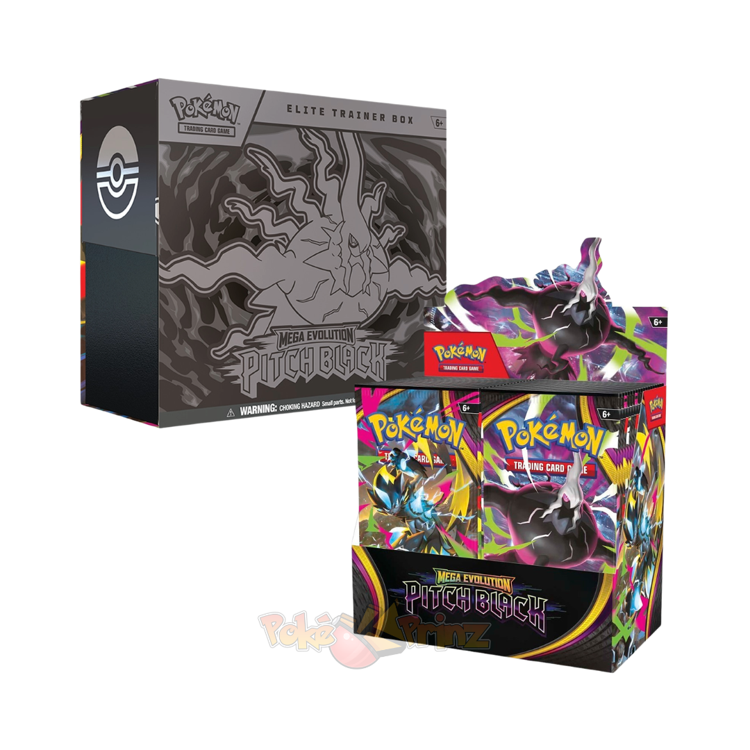 Pokémon Pitch Black ETB & Display Bundle (Englisch) – Mega Evolution Sealed Set