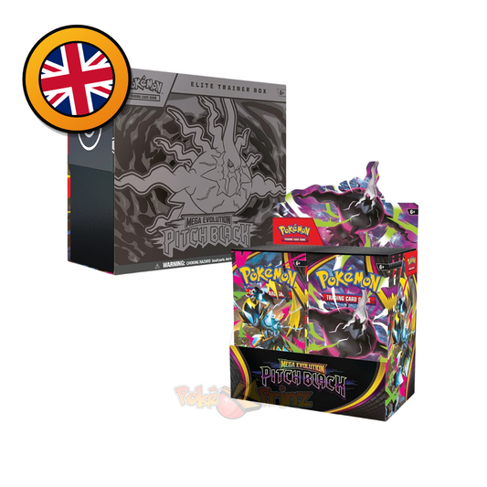 Pokémon Pitch Black ETB & Display Bundle (Englisch) – Mega Evolution Sealed Set
