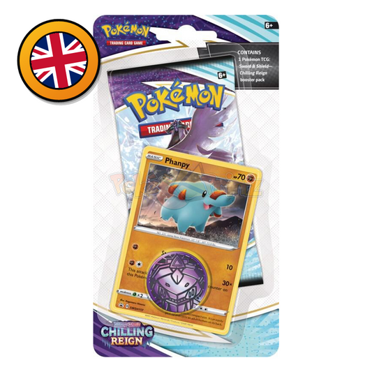 Pokémon TCG: Sword & Shield – Chilling Reign 1-Pack Blister – Phanpy SWSH172 (Englisch) (dB)