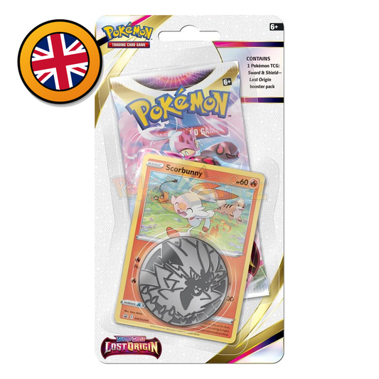 Pokémon TCG: Sword & Shield – Lost Origin 1-Pack Blister – Croagunk oder Scorbunny (Englisch) (dB)