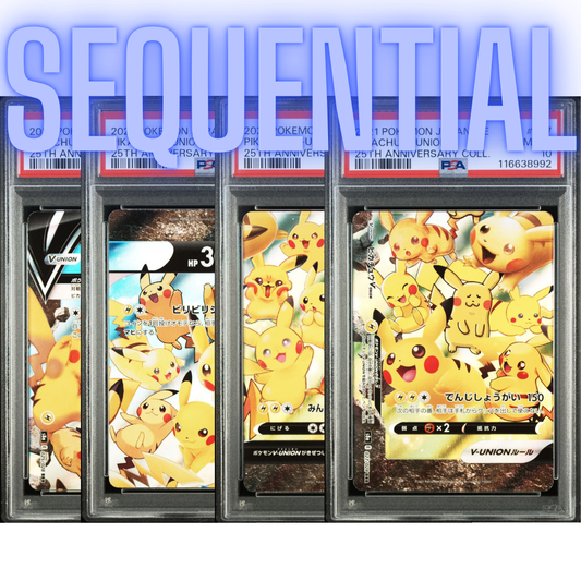 PSA 10 Sequential 4er Set | Pikachu V-UNION 25th Anniversary Japanisch - PokéPrinz