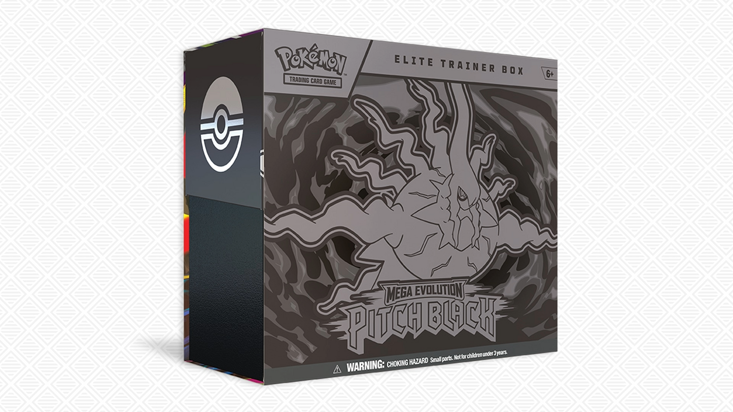 Pokémon TCG: Mega Evolution—Pitch Black Elite Trainer Box (Englisch) – ETB Sealed OVP