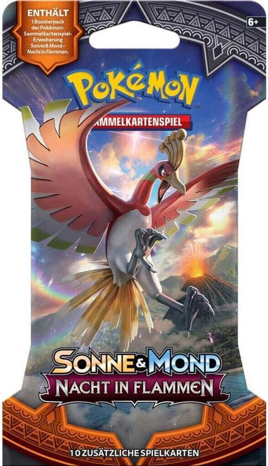 Pokémon TCG: Sonne & Mond – Nacht in Flammen Sleeved Booster (Deutsch) - PokéPrinz