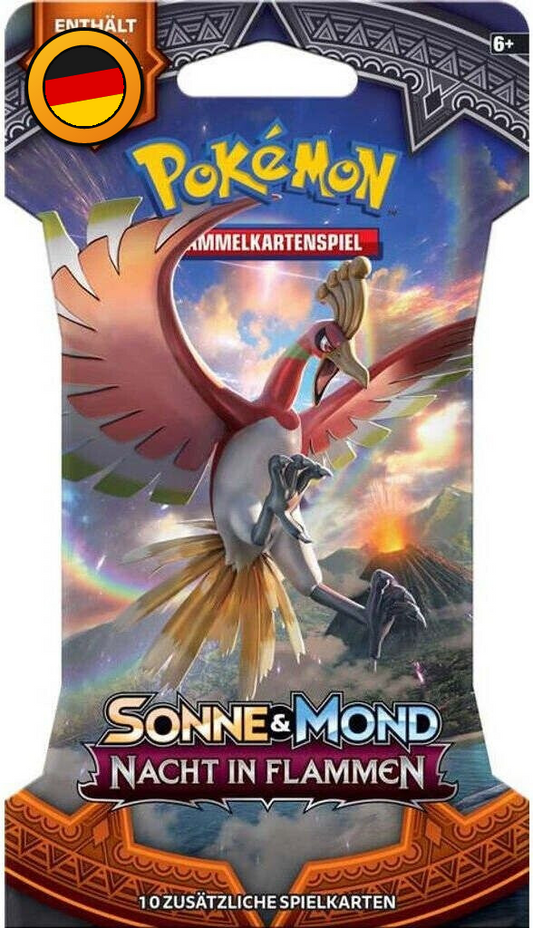 Pokémon TCG: Sonne & Mond – Nacht in Flammen Sleeved Booster (Deutsch)
