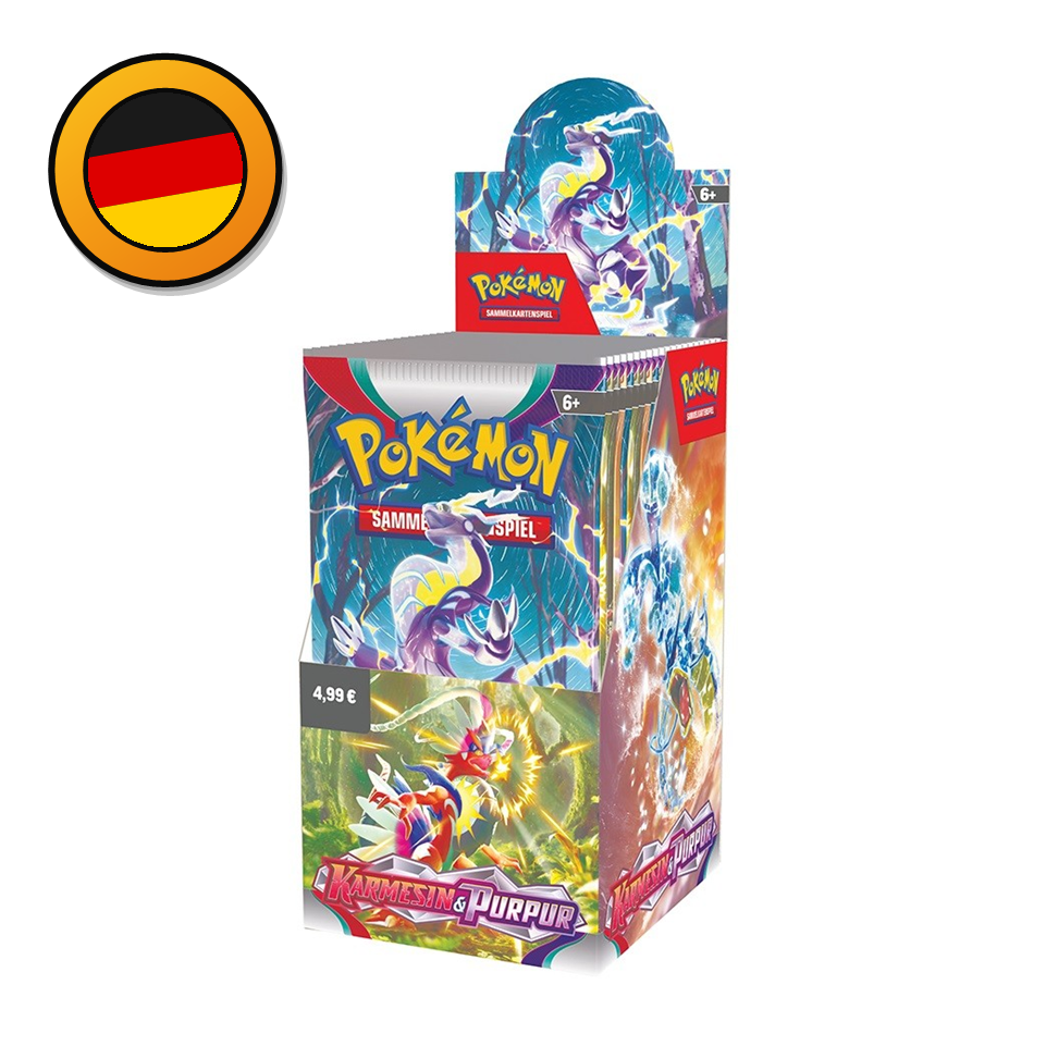 Pokémon TCG: Karmesin & Purpur (KP01) – Booster Display (18 Packs) - PokéPrinz